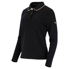 ELLE GOLF 女款冬季蝴蝶結可拆式Polo衫
