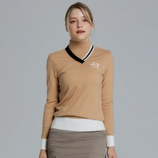 ELLE GOLF 女款層次感仿高領毛衣