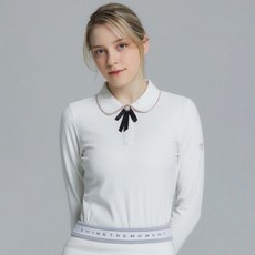 ELLE GOLF 女款可拆式蝴蝶結Polo衫