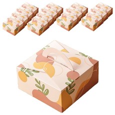 이홈베이킹 디자인핸들상자 1468, 오렌지, 15개