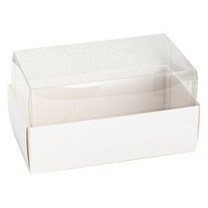 이홈베이킹 높은 윗투명 포장 상자, 101810 화이트, 10개