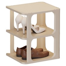 諾伊萬 簡約鞋櫃 2格, 白色, 1個