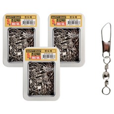 SAPA 超強力散裝快拆滾動旋轉釣組別針轉環, 3個, 60入