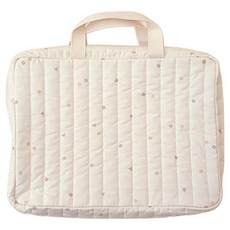 PEEKABOO Neleunaleu 絎縫尿布包, 奶油色