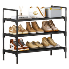 Noi-won 善用空間整潔鞋櫃 3層 60cm, 黑色, 1個