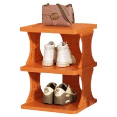 Noione 空間利用多層結構鞋櫃 2格, 1個, 橘色