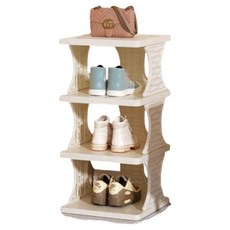 Noione 善用空間多層結構鞋櫃 3層, 1個, 白色