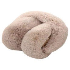 홍시유통 방한 방풍 짧은털 귀마개, 베이지, 1개