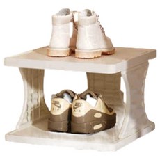 노이원 공간활용 다층구조 신발장 1칸, 화이트, 1개