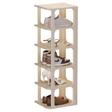 Noione 簡約鞋櫃 5層, 白色, 1個