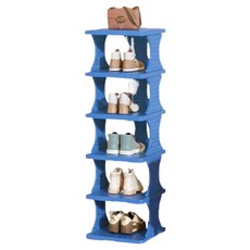 Noi One 空間利用多層結構鞋櫃 5層, 1個, 藍色