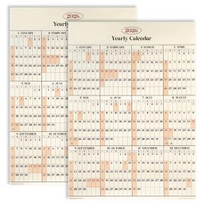 PAPERIAN 2026年 Remind 年度海報月曆 B 直式, 2個, 混合顏色