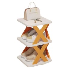 노이원 다층구조 신발장 3단, 오렌지, 1개