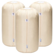 ROLL&STACK 棉被整理收納袋 M, 粉彩黃, 3個