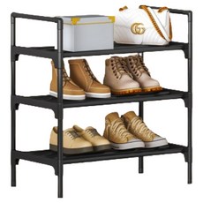 Noiwon 善用空間整潔三層鞋櫃 45cm, 黑色, 1個