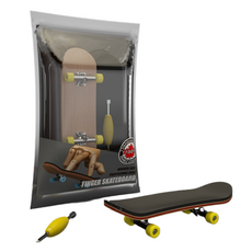 AFIC 原創楓木原木手指滑板, 1個, 黃色輪(不含培林)