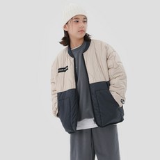 틴플로우 아동용 헤리티지 배색 퀼팅 점퍼 TLEQ184