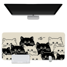ONCOFIX 黑貓滑鼠長墊 80 x 40 cm, 1個, 疊疊貓