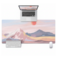 Oncofix 療癒滑鼠長墊 1m x 50cm, 山脈與日出, 1個