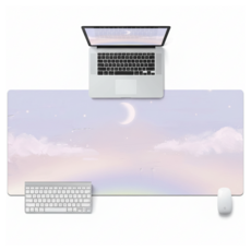 온코픽 힐링되는 마우스 장패드 80 x 30 cm, 몽환적인 하늘, 1개