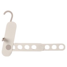 FaSoLa 摺疊式旅行專用7連勾曬衣架, 白色