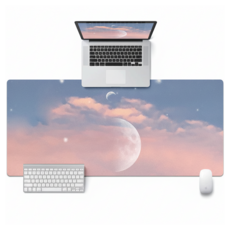 Oncofix 療癒滑鼠長墊 1m x 50cm, 粉紅月亮, 1個