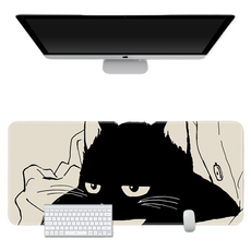 ONCOFIX 黑貓滑鼠長墊 80 x 40 cm, 1個, 懶懶貓