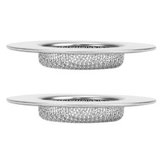 4BNK 不鏽鋼304浴室洗臉台濾網 2入, 銀