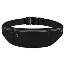 FitGear 超薄跑步腰帶, 1個, 黑色