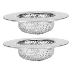 4BNK 不鏽鋼 304 浴室排水口濾網 2入, 銀色