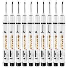 동아피엠에스 롱닙 긴펜촉 마카펜 흑색 21mm, 10개, 1색