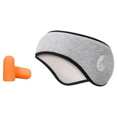 Hongsi Yutong SH標誌 冬季 登山 跑步 自行車 露營 防寒 防風 魔鬼氈 耳罩, 1個, 灰色 SH標誌