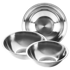 theeight 韓國製 Shine 不鏽鋼攪拌碗 3件組 A, 1套, 攪拌碗 2號 + 3號 + 4號