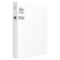 홈앤더 A4 베이직 클리어 파일 60매, 화이트, 1개