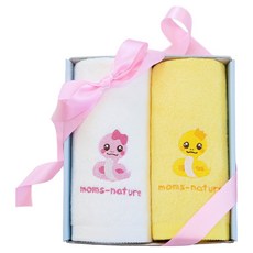 moms nature 兒童竹纖維浴巾2件組 85 x 85 cm, 雅莉, 1套