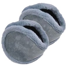 紅柿流通 登山 自行車 露營 防寒 防風 防霜 耳罩 Type2, 2個, 灰色