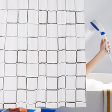 KODACHIEF 레어한 샤워커튼, 빅체크, 1개