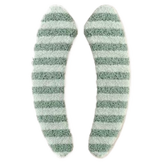 Sign Post保暖天鵝絨馬桶坐墊, 1個, 綠色