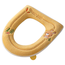 Signpost兔子保暖馬桶坐墊, 1個, 檸檬色