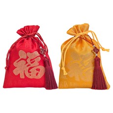 EPLYN 福袋2款 + 福氣吊飾系列 2入組, 1套, 紅色 + 金色(福袋), 紅色(福氣吊飾)