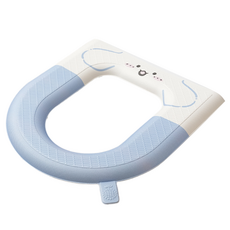 사인포스트 사랑스러운 디자인 변기시트커버, 블루, 1개