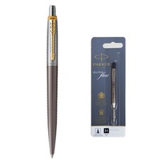 PARKER 派克 Jotter GT 原子筆 1.0cm + 筆芯 禮盒組, 1個, 烤漆灰