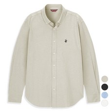 BEVERLY HILLS POLO CLUB 比佛利保羅 男款經典牛津鈕扣刺繡Logo長袖襯衫 CPH3S01