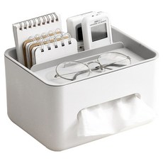 빅벅 심플 책상 거실 오거나이저 정리 휴지통, 화이트, 1개