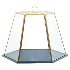 Artesa 玻璃罩 + 磐石點心盤, 1個, 金色