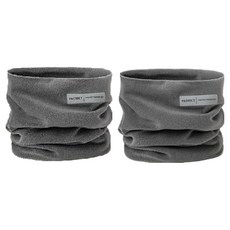 Malltoday 女性用超保暖滑雪必備圍脖, 2個, 02 灰色