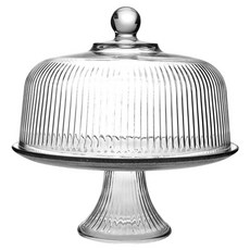 Anchor Hocking 2in1 條紋蛋糕架, 1套, 透明色