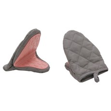 wooree&deco Comfy 矽膠迷你隔熱手套, 1個, 粉紅色