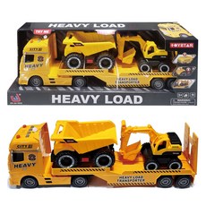 JINJIA TOYS 世界流通 巨型工程拖車, 1個, 混合顏色