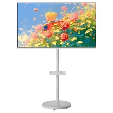 와이드뷰 FHD QLED 화이트에디션 클래식 삼탠바이미 스마트TV, 101cm(40인치), 모니터(GTWV400FHDQ11), 거치대(EKWBYME3822W), 이동형 스탠드, 고객직접설치